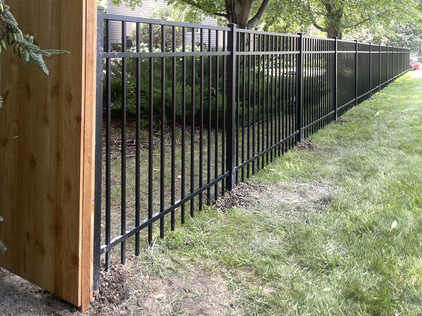 Photo of a West Metro, MN aluminum fence