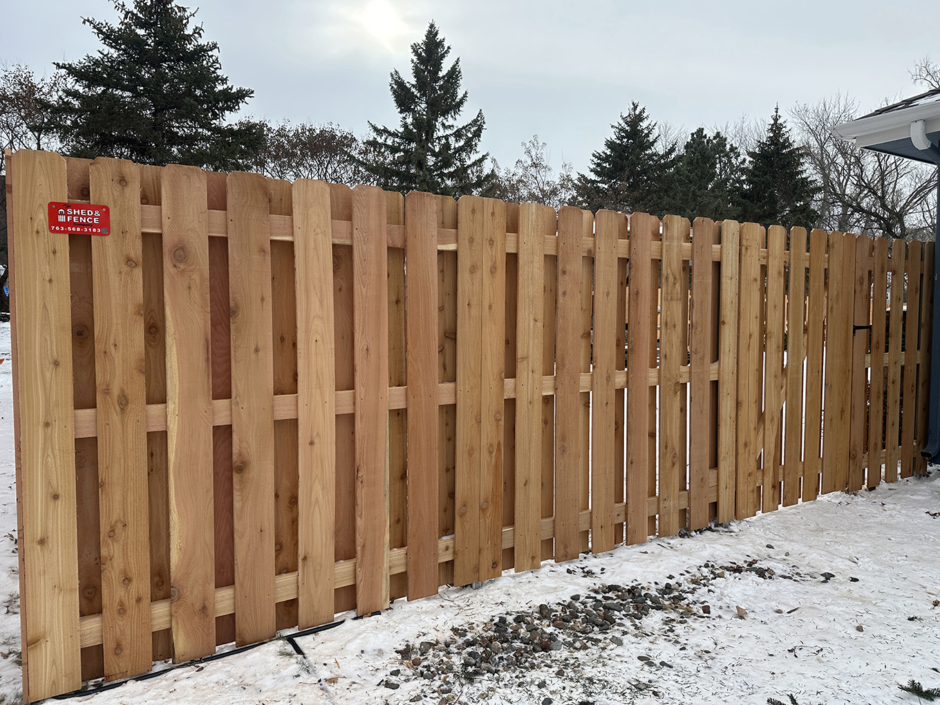 Photo of a Minnesota wood fence