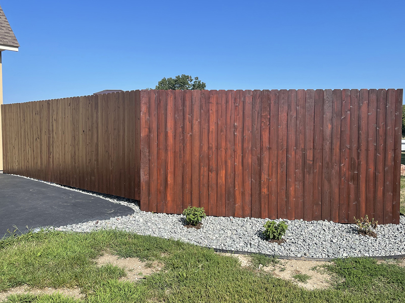 Photo of a wood Minnesota residential fence
