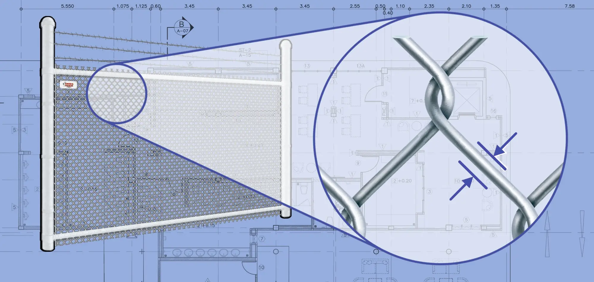 high quality commercial chain link fence wire