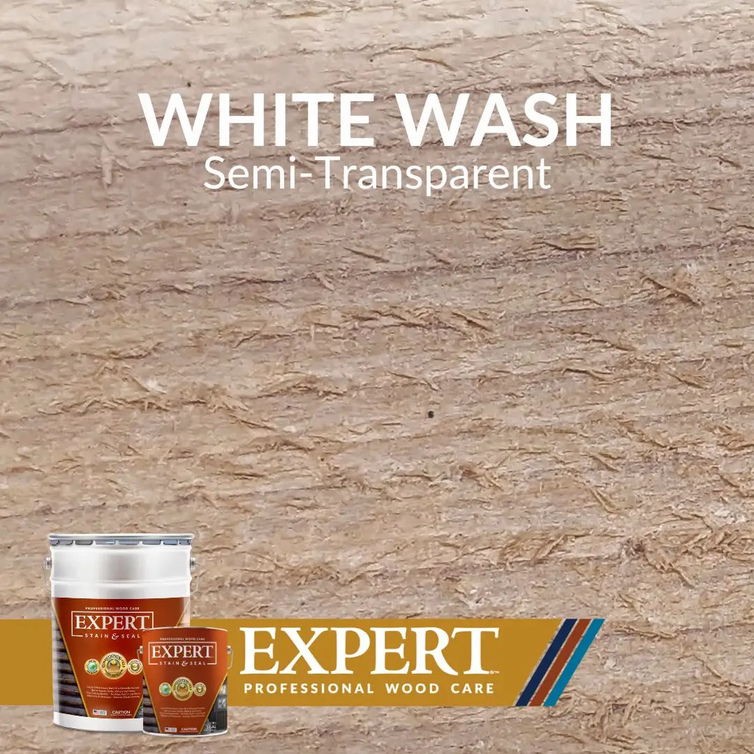 White Wash Log & Timber Oil stain by Expert Professional Wood care