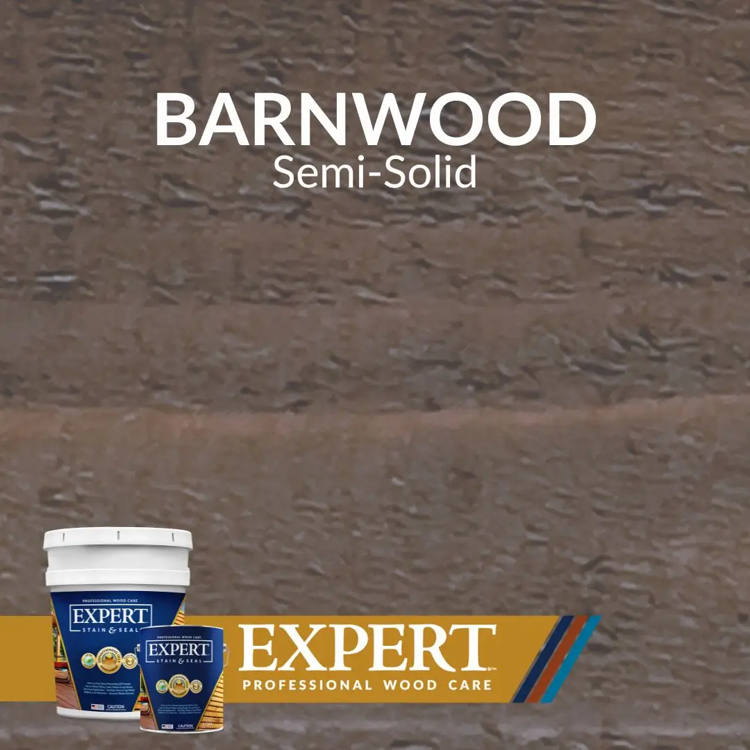 Barnwood semi-solid stain by Expert Professional Wood care