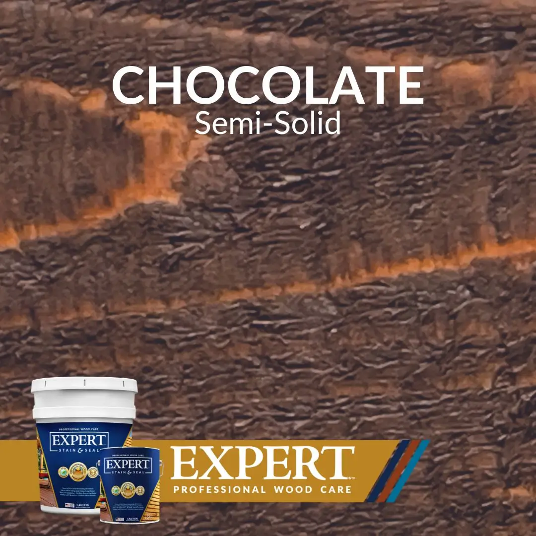 Chocolate semi-solid stain by Expert Professional Wood care