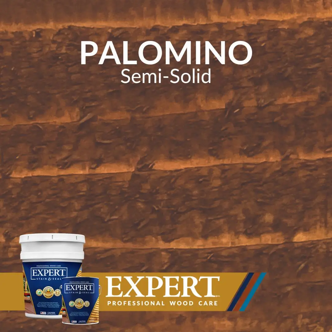 Palomino semi-solid stain by Expert Professional Wood care