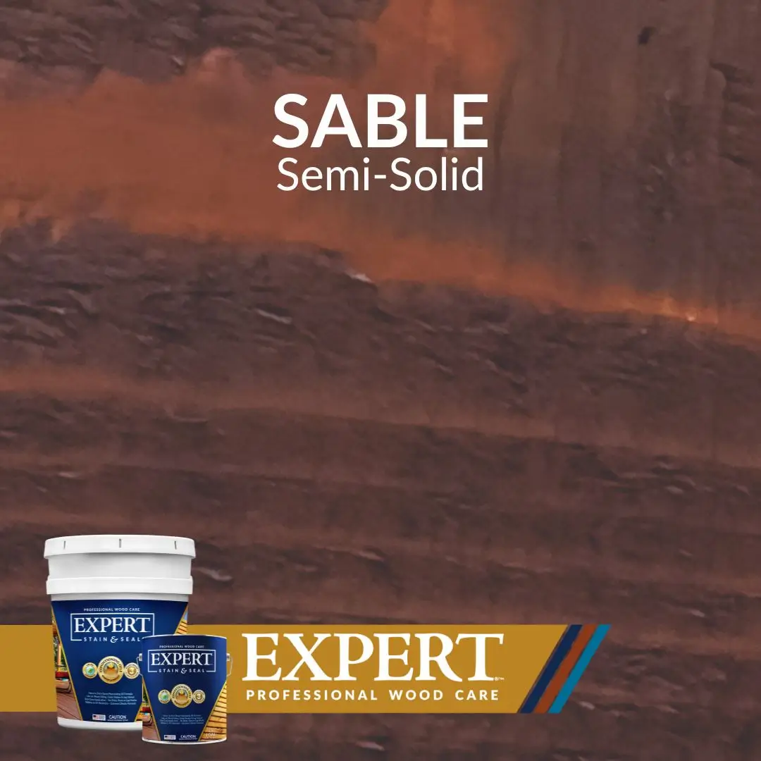 Sable semi-solid stain by Expert Professional Wood care