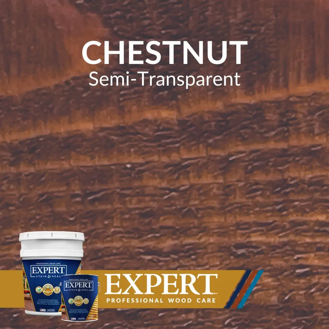 Chestnet Semi-Transparent stain by Expert Professional Wood care