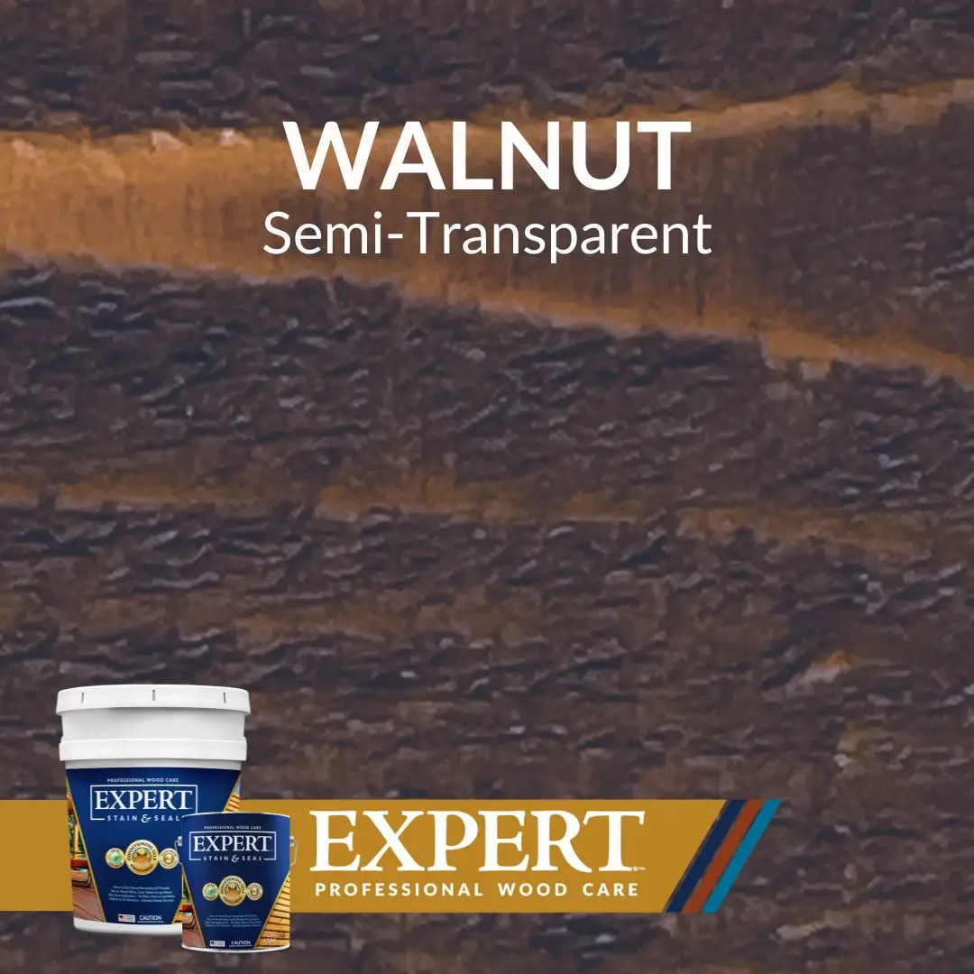 Walnut Semi-Transparent stain by Expert Professional Wood care