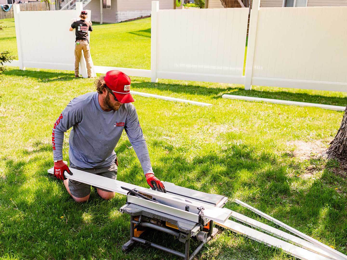 Shed & Fence Company installing fences in minneapolis minnesota