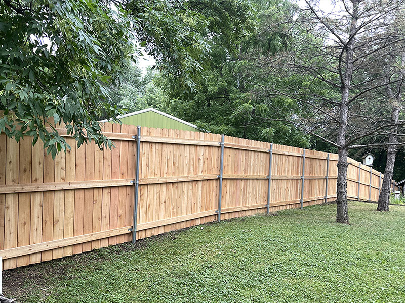 Hutchinson Minnesota wood privacy fencing