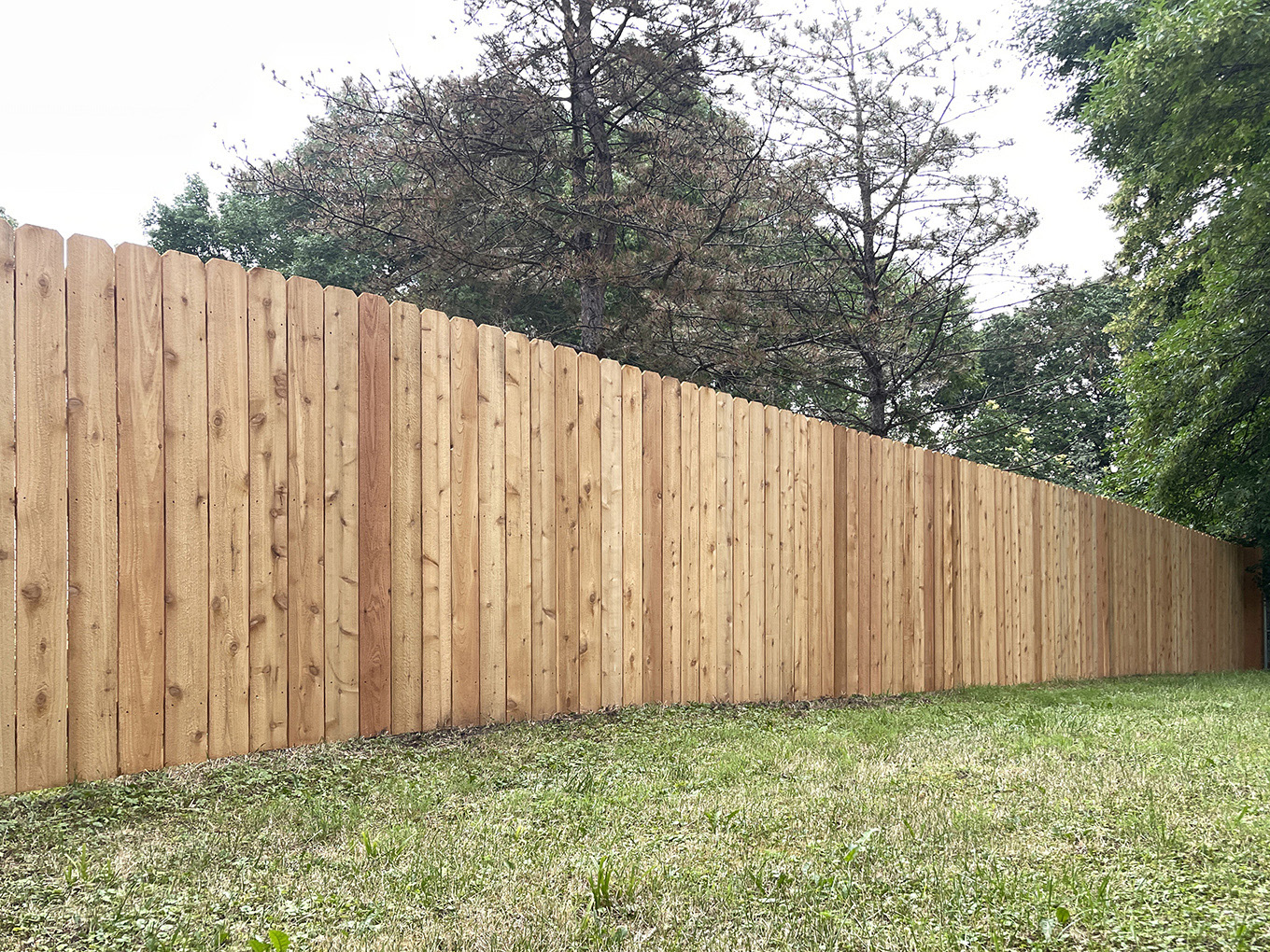 Waconia MN stockade style wood fence