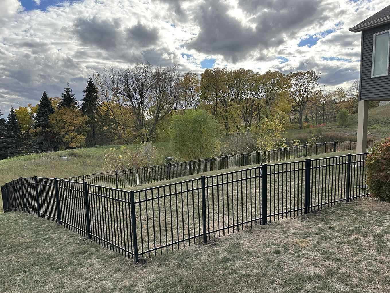Aluminum Fence installation project in West Metro, Minnesota 