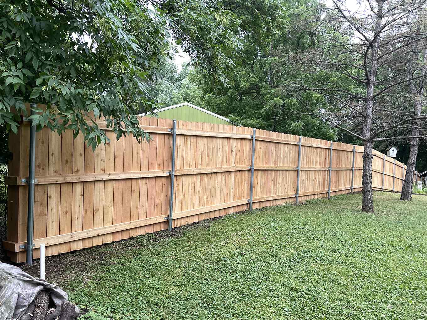 Wood Fence installation project in West Metro, Minnesota 